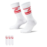 Nike SB Everyday Essential Socken 3P Socken White/Red