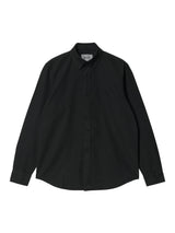 Carhartt Wip Bolton Hemd Black Garment Dyed