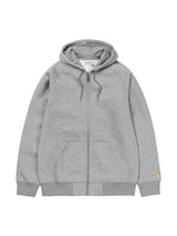 Carhartt WIP Chase Zip Jacket Hooded Grey Heather