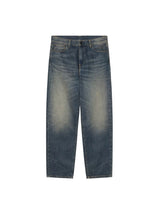 Carhartt WIP Aaron Pant Blue Mid Worn Used