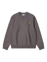Carhartt WIP Amercan Script Crewneck Porphyry