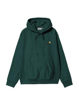 Carhartt WIP American Script Hoodie Dark Fir