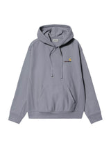 Carhartt WIP American Script Hoodie Shady Blue