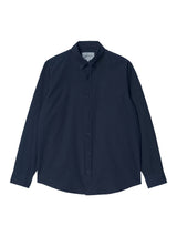 Carhartt WIP Bolton Hemd Dark Navy Garment Dyed