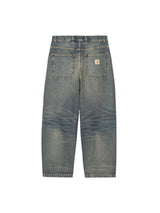 Carhartt WIP Brandon Pant Blue worn used wash