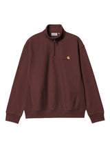 Carhartt WIP Half Zip American Script Crewneck Amarone