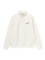 Carhartt WIP Half Zip American Script Crewneck Wax