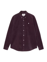 Carhartt WIP Madison Cord Fine Hemd Shirt  Cozy Purple / Wax
