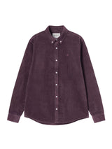 Carhartt WIP Madison Cord Hemd Shirt Cozy Purple