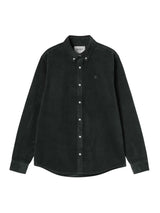 Carhartt WIP Madison Cord Hemd Shirt Raven