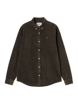 Carhartt WIP Madison Cord Hemd Shirt Tobacco