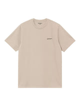 Carhartt WIP Script Embroidery T-Shirt Fleur De Sel/Black