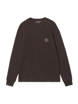 Carhartt WIP Waffle Vista Longsleeve Tobacco Garment Dyed