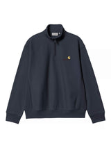 Carhartt WIP Half Zip American Script Crewneck Deep Night