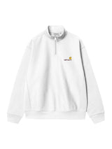 Carhartt  WIP American Script Half Zip Crewneck White/Gold