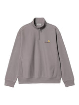 Carhartt  WIP American Script Half Zip Crewneck Yosemite