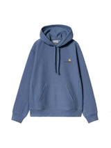 Carhartt WIP American Script Hoodie Blue Iris