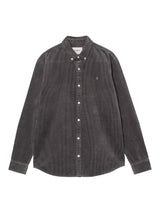Carhartt WIP Madison Cord Hemd Graphite