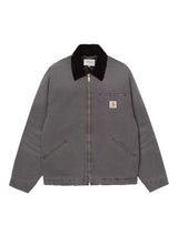 Carhartt WIP OG Detroit Jacket Graphite/Black Stone Canvas