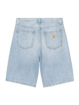 Carhartt WIP Landon Short Blue Heavy Worn Bleached