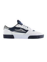 Lakai Cambridge White Leather Navy Reflective