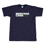 Montana Cans Typo Logo T-Shirt Navy