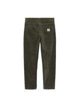 Carhartt WIP Newel Cord Pant Office Green Rinsed