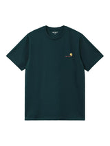 Carhartt WIP American Script T-Shirt Deep Lagoon