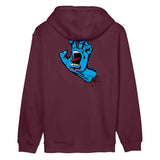 Santa Cruz Screaming Hand Hoodie Dark Cherry
