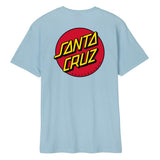 Santa Cruz Classic Dot Chest T-Shirt Sky Blue