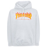 Thrasher Flame Hoodie White
