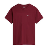 Vans Left Chest Logo T-Shirt Burgundy