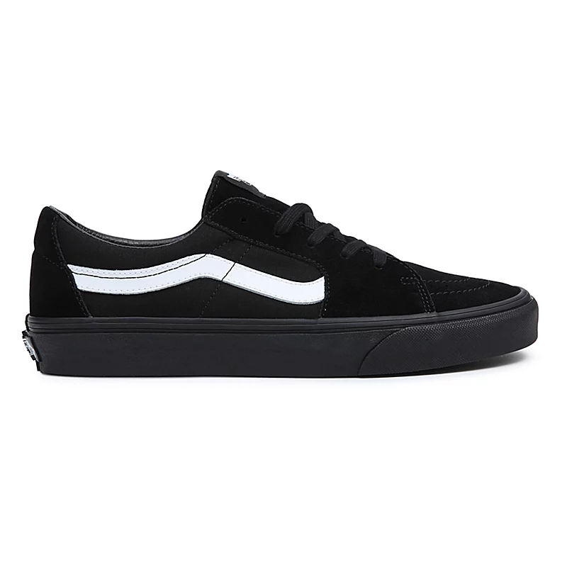 All white vans black stripe online